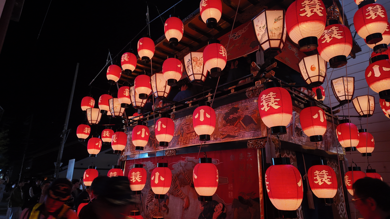 上野天神祭|夜|だんじり|提灯