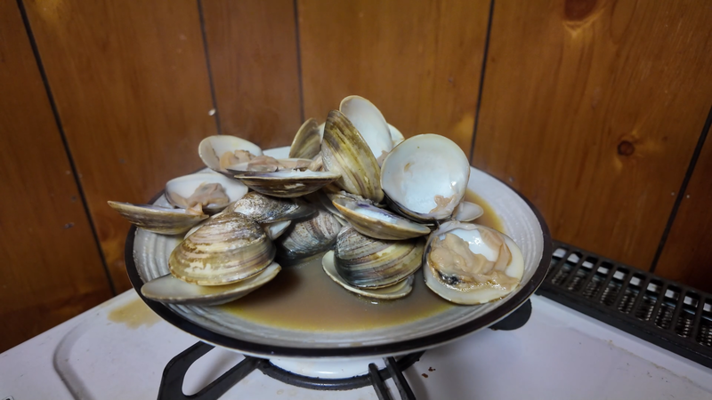 ハマグリの酒蒸し｜盛り付け②｜絵画教室ロク