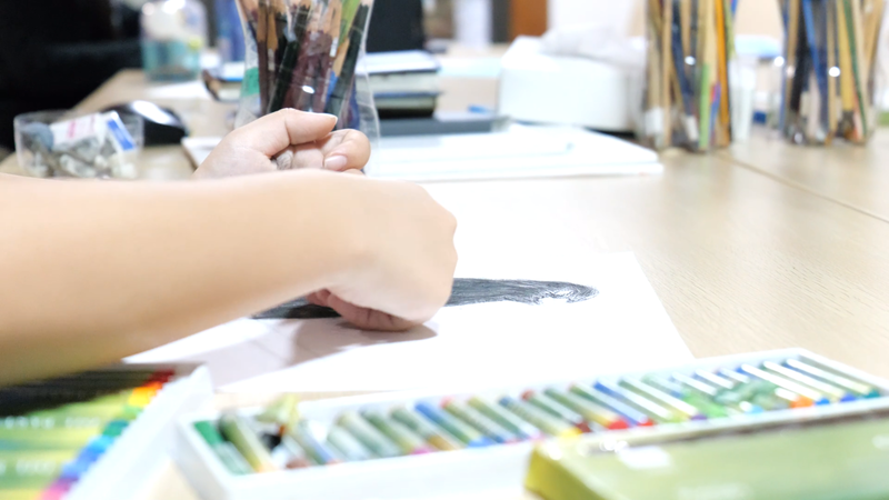絵画教室ロク|制作の様子の画像②